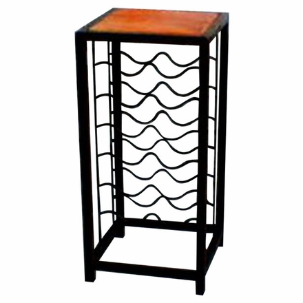 Pedestal Wine Rack with tile top