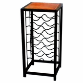 Pedestal Wine Rack with tile top