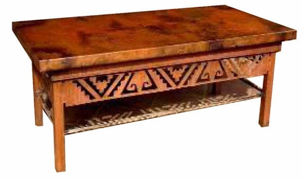 Petroglyph Coffee Table Base -- Rectangular