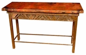 Petroglyph Console Table - Cobre Antiguo Copper