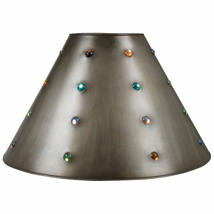 Plain Mexican Tin and Marble Shade