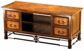 Plasma TV Stand with Copper Top and Pablo Base