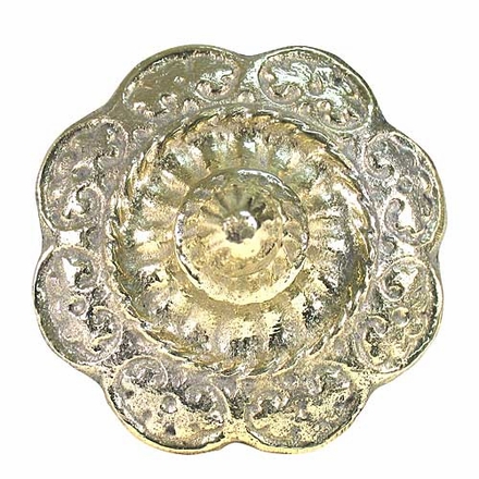 Polished Bronze Rosettes with Bronze Nailheads - 1 Pair