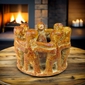 Pre-Columbian Dancers or Circle of Friends Candle Holder