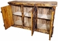 Primitive Farmhouse Distressed Wood Buffet