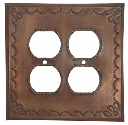 Punched Tin 4 Outlet Cover - Star