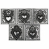 Punched Tin Keepsake Jewelry Box with Embossed Heart and Mirror - Assorted