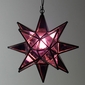 Purple Glass Star Light