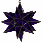Purple Glass Star Light