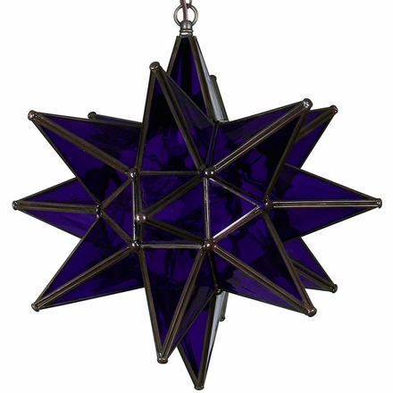 Purple Glass Star Light