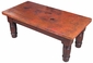 Rectangular Farmhouse Coffee Table with Copper Top