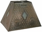 Rectangular Tin Shade - Frosted Glass