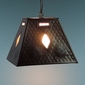 Rectangular Tin Shade - Frosted Glass
