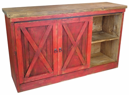 Red Barn Door Buffet