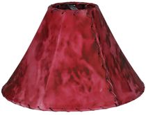 Red - Handcrafted Mexican Rawhide Lamp Shade  15", 18" & 22"