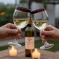 Red Rim Mexican Wine Glasses - Set of 4