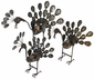 Rocking Peacock Metal Garden Art Sculptures