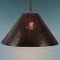 Round Aged Tin Punched Shade