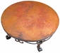 Round Copper & Iron Coffee Table