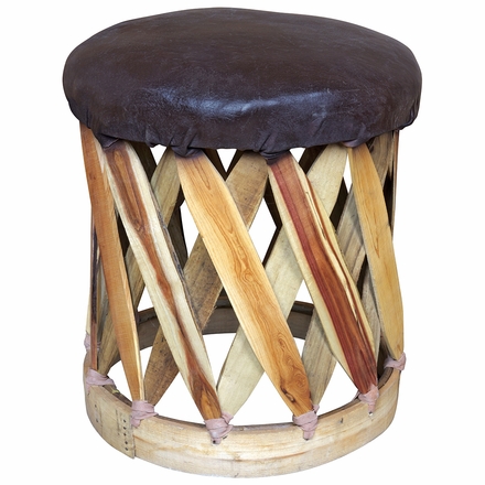 Round Cushioned Footstool