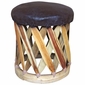 Round Cushioned Footstool