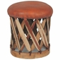 Round Cushioned Footstool