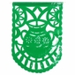 Round End Plastic Picado Banners - Set of 2