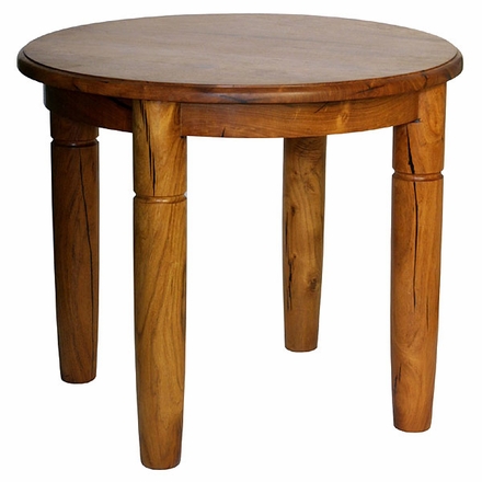 Round Mesquite End Table