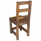 Round Rustic Wood DiningTable Set with 4 Chairs