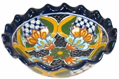 Round Scalloped Talavera Dolores Bowl