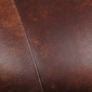 Round Wrought Iron Bar Stool - Leather Seat