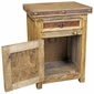 Rustic 4-Piece King Bedroom Set with Iron Clavos and Accents