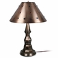 Rustic Aged Tin Round Lamp