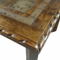 Rustic Alder Dining Set with Scalloped Top Edge - 7 Piece Set