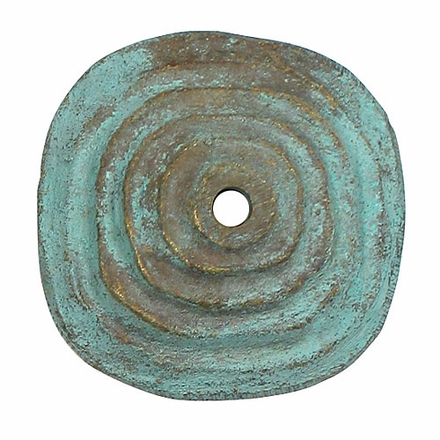 Rustic Bronze Squared Rosettes with Bronze Nailheads - 1 Pair