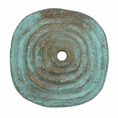 Rustic Bronze Squared Rosettes with Bronze Nailheads - 1 Pair