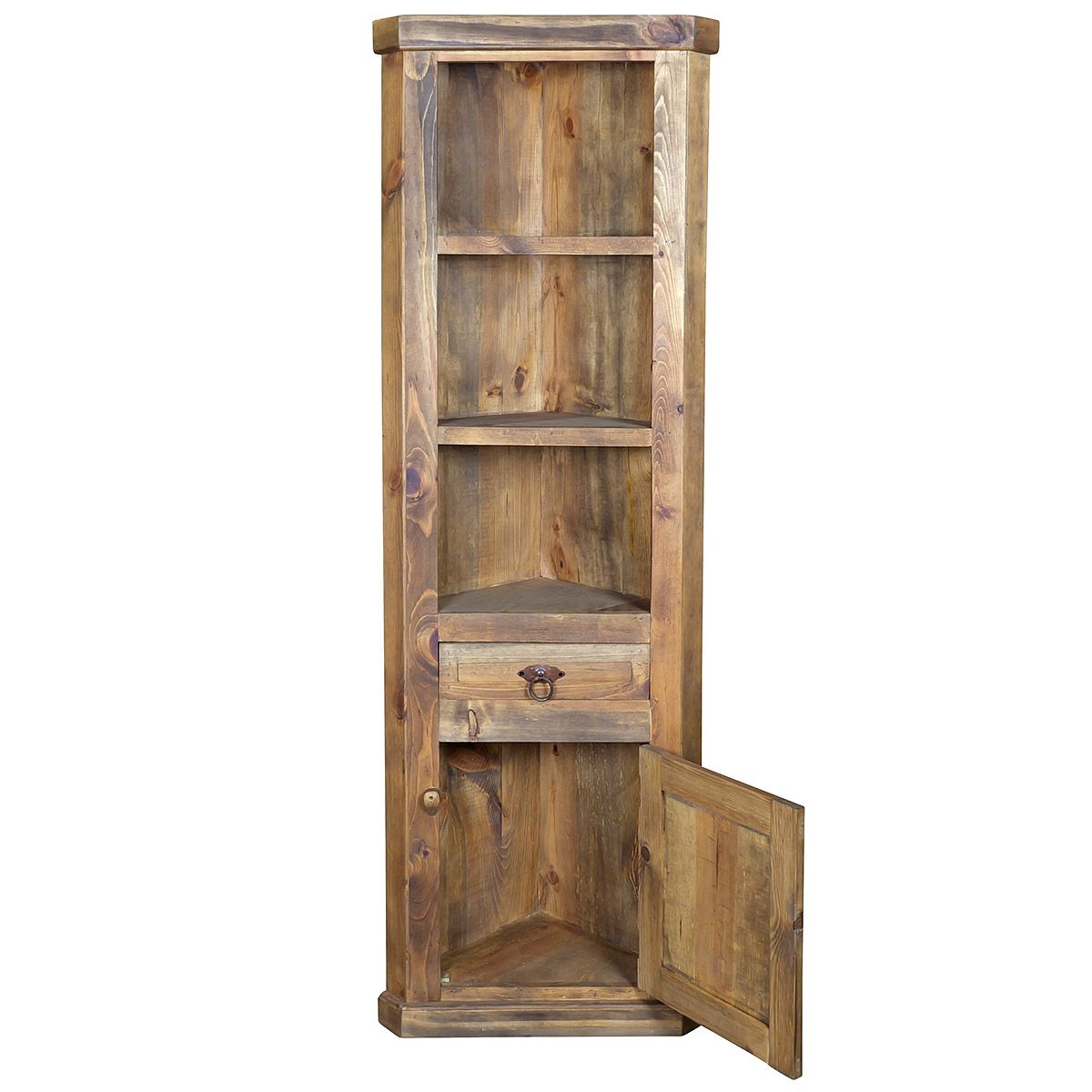 Rustic Corner 1 Drawer & 1 Door