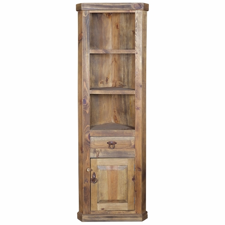 Rustic Corner Cabinet - 1 Drawer & 1 Door