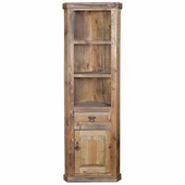Rustic Corner Cabinet - 1 Drawer & 1 Door