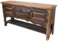 Rustic Distressed Wood Buffet Credenza with 2 Doors, 2 Drawer and Shelf