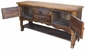 Rustic Distressed Wood Buffet Credenza with 2 Doors, 2 Drawer and Shelf