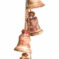 Rustic Hanging Clay Bells on Rope