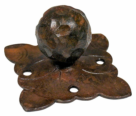 Rustic Hardware Iron Leaf Knob - Pack of 4