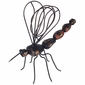 Rustic Iron and Stone Mosquito Sculpture