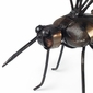 Rustic Iron and Stone Mosquito Sculpture