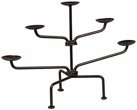 Rustic Iron Candle Holder 5-Tier