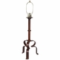 Rustic Iron Cascada Table Lamp With Pigskin or Rawhide Shade