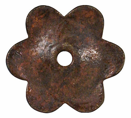 Rustic Iron Flower Back Plate - Per Dozen