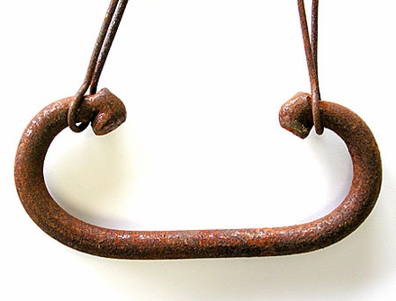 Rustic Iron Rounded Drawer Handle - Pack of 4