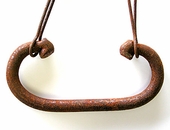 Rustic Iron Rounded Drawer Handle - Pack of 4